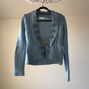 Blue wool Anthropologie sweater